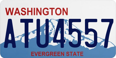 WA license plate ATU4557