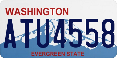 WA license plate ATU4558