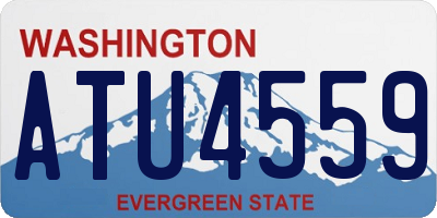 WA license plate ATU4559