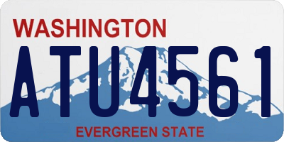 WA license plate ATU4561