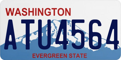 WA license plate ATU4564