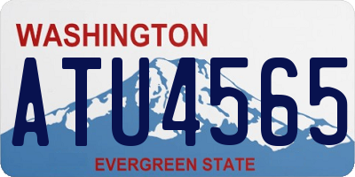 WA license plate ATU4565