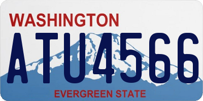 WA license plate ATU4566