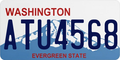 WA license plate ATU4568