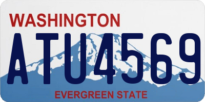 WA license plate ATU4569