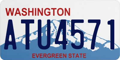 WA license plate ATU4571