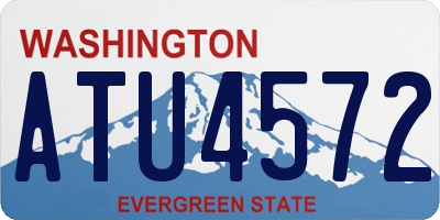 WA license plate ATU4572