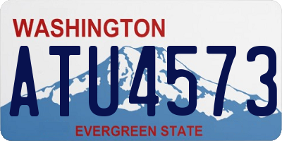 WA license plate ATU4573