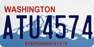 WA license plate ATU4574