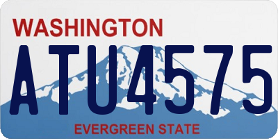 WA license plate ATU4575