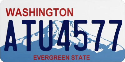WA license plate ATU4577