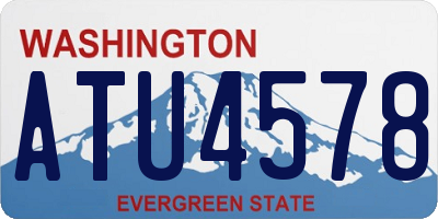 WA license plate ATU4578