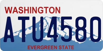 WA license plate ATU4580