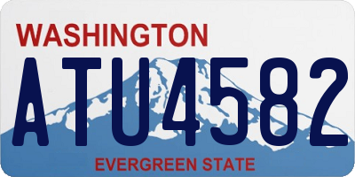 WA license plate ATU4582