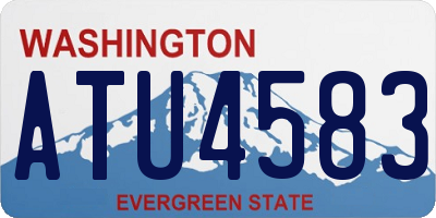 WA license plate ATU4583