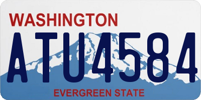 WA license plate ATU4584