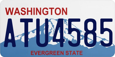 WA license plate ATU4585