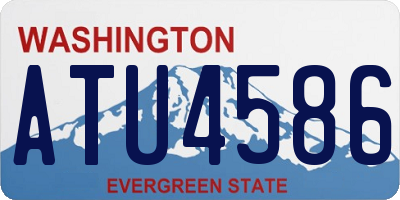 WA license plate ATU4586