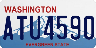 WA license plate ATU4590