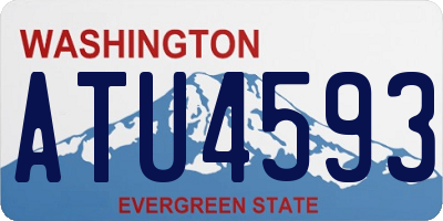 WA license plate ATU4593