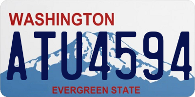 WA license plate ATU4594
