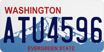 WA license plate ATU4596