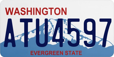 WA license plate ATU4597