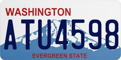 WA license plate ATU4598