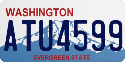 WA license plate ATU4599
