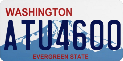 WA license plate ATU4600