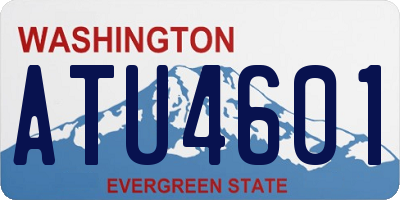 WA license plate ATU4601