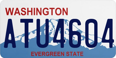 WA license plate ATU4604