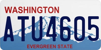 WA license plate ATU4605
