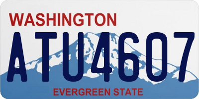 WA license plate ATU4607