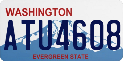 WA license plate ATU4608