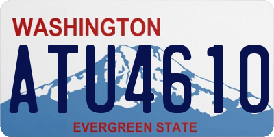WA license plate ATU4610