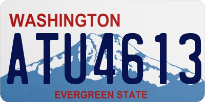 WA license plate ATU4613