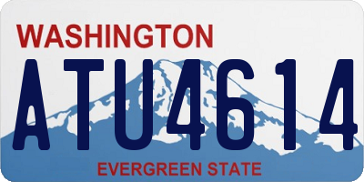 WA license plate ATU4614