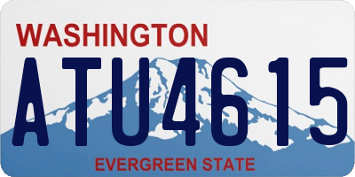 WA license plate ATU4615