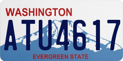 WA license plate ATU4617