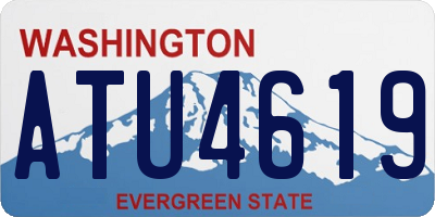 WA license plate ATU4619