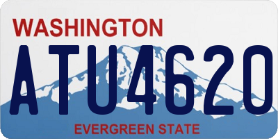 WA license plate ATU4620