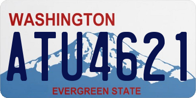 WA license plate ATU4621