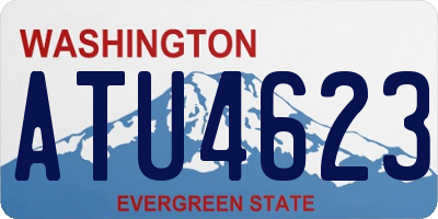 WA license plate ATU4623