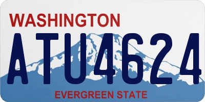 WA license plate ATU4624