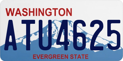 WA license plate ATU4625