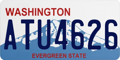 WA license plate ATU4626