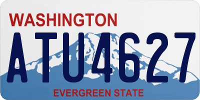 WA license plate ATU4627