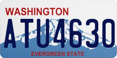 WA license plate ATU4630