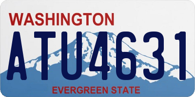 WA license plate ATU4631